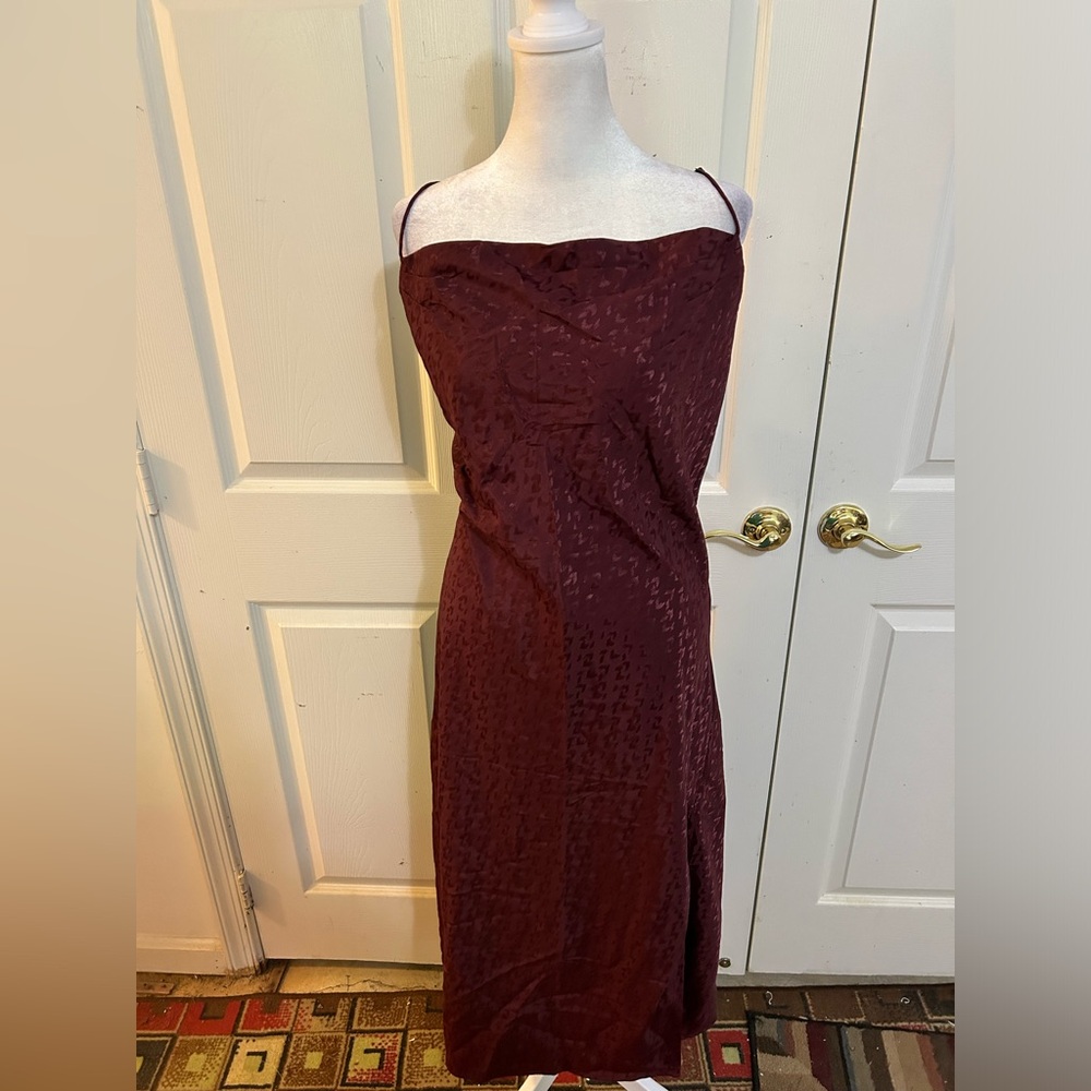 NWT Banana Republic burgundy slip dress, Large